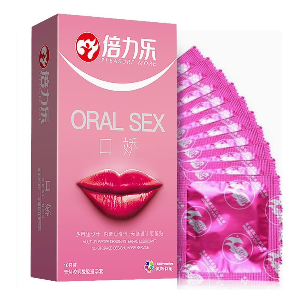 Cherry Flavor Oral Sex Condoms Adult Sex Toys For Men Ultra Thin Lubricated Condoms Mouth Sleeves Safety Sex Products Shop