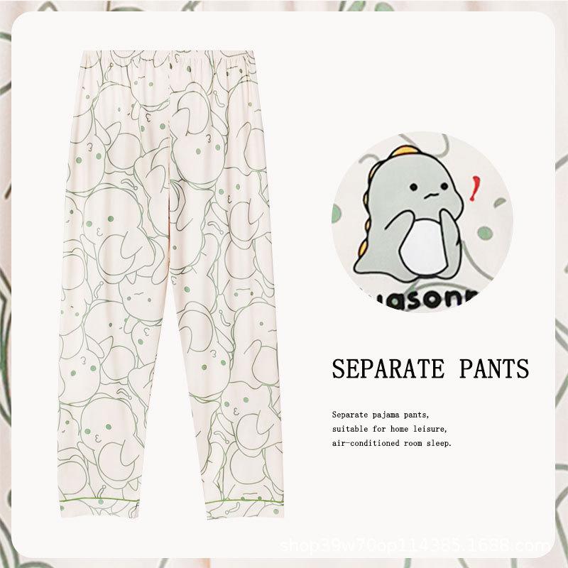 Women's Cartoon Cute Slim Fit Imitation Cotton Pants - Spring, Summer & Autumn Styles