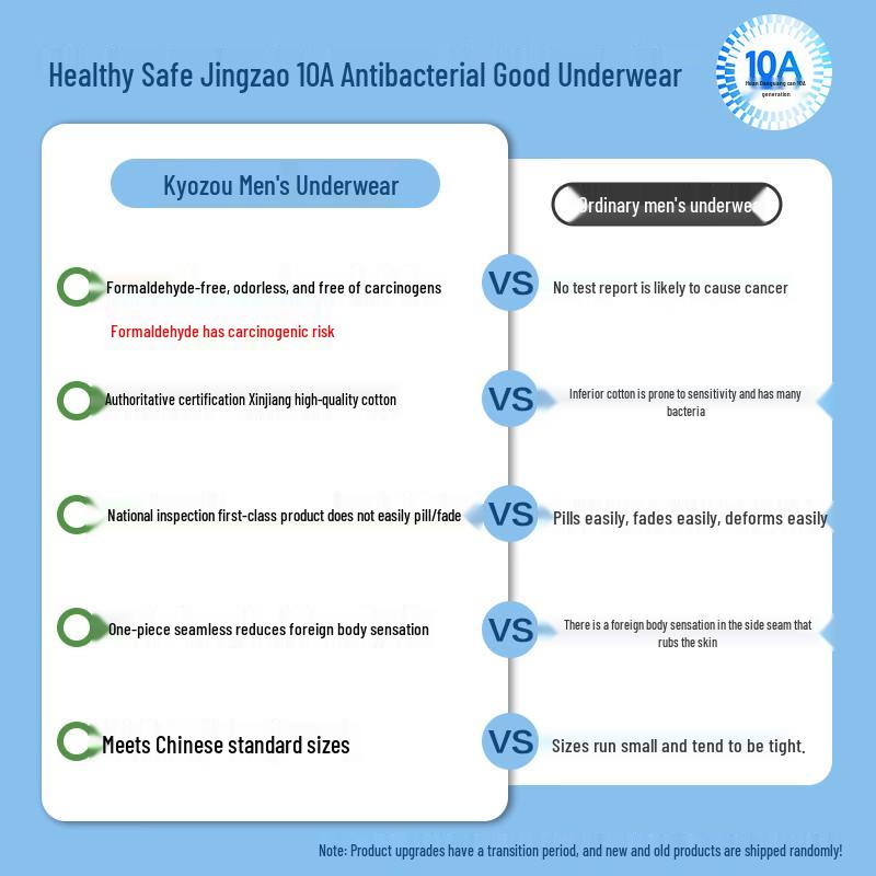 JD Sourced Men's 4-Pack Antibacterial Cotton Boxer Briefs