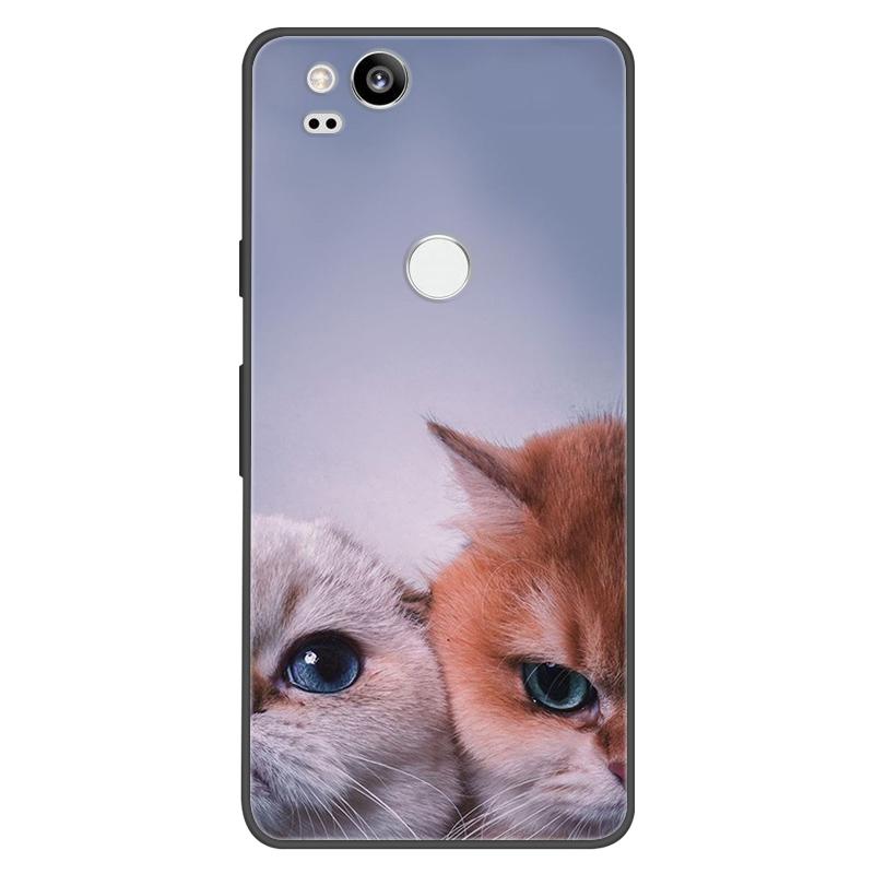 For Google Pixel 2 Case Soft Black Silicone Bumper Butterfly Phone Cover for Googe Pixel2 2XL Pixel2XL 2 Cases Fundas Coque