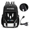Football Star Peripheral Backpack Fashion Teen Usb Backpack Campus Student School Bag