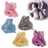Cute Elephant Stuffed Plush Pillow Doll Back Cushion Home Decor Kids Gift Toy