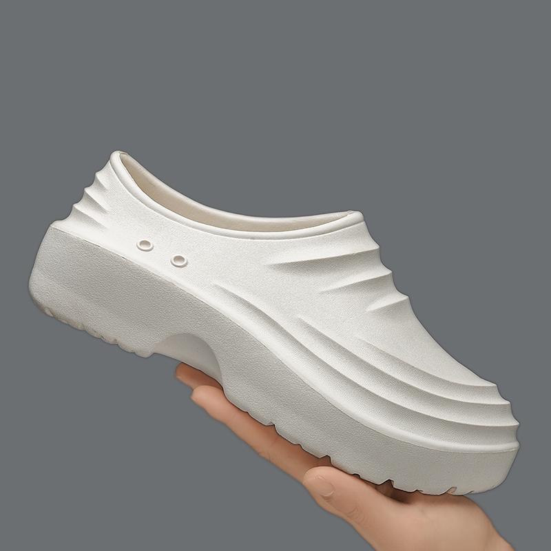 

Мужская обувь шеф-повара Мужские летние пляжные шлепанцы Водонепроницаемая Маслостойкая Кухонная обувь Нескользящие Садовые сабо Рабочая обувь для отеля EVA Сандалии 39 бежевый