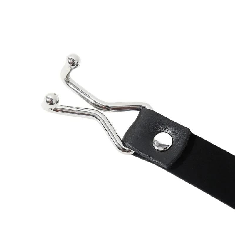 Metal Integrated Mouth Gag With Adjustable Nose Hook Expansion Plug For Couple SM Games Adult Toys