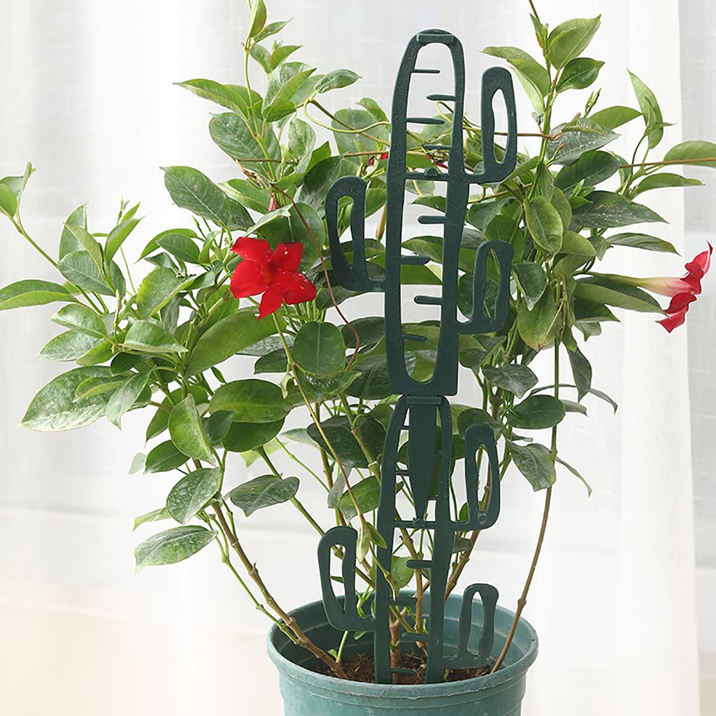 7-Form Pflanzenstützständer Kunststoff Kaktusgestell Klettergerüst für Ranken Balkon Blume Tomate Erdbeere Topfpflanze Feststeckpfahl Spalier