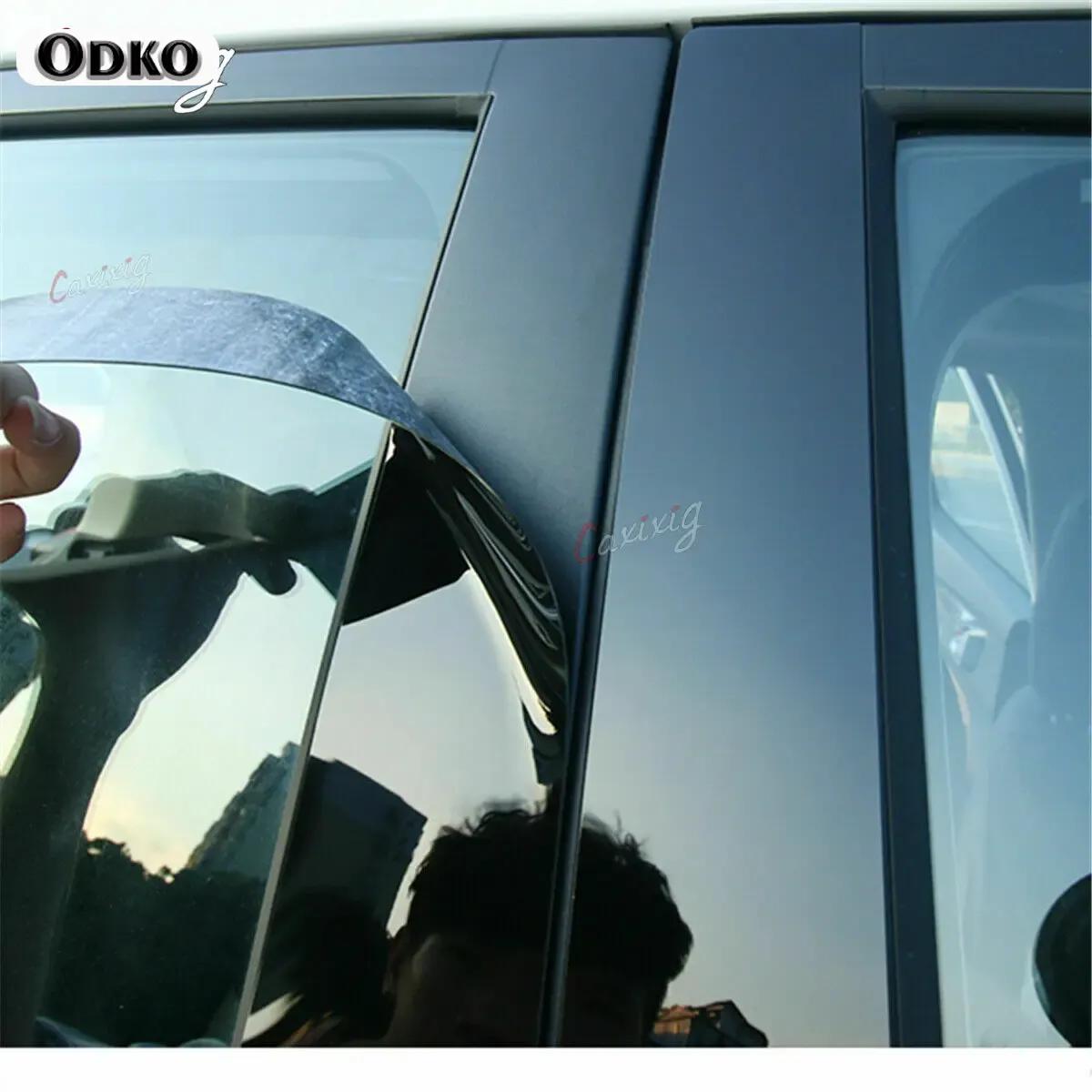

Car Stickers For Honda Civic 8/9/10Th 2006 2007- Glossy Black Door Window Pillar Posts Cover Trim Kits AUTO Accessories for civic 11th 21-22