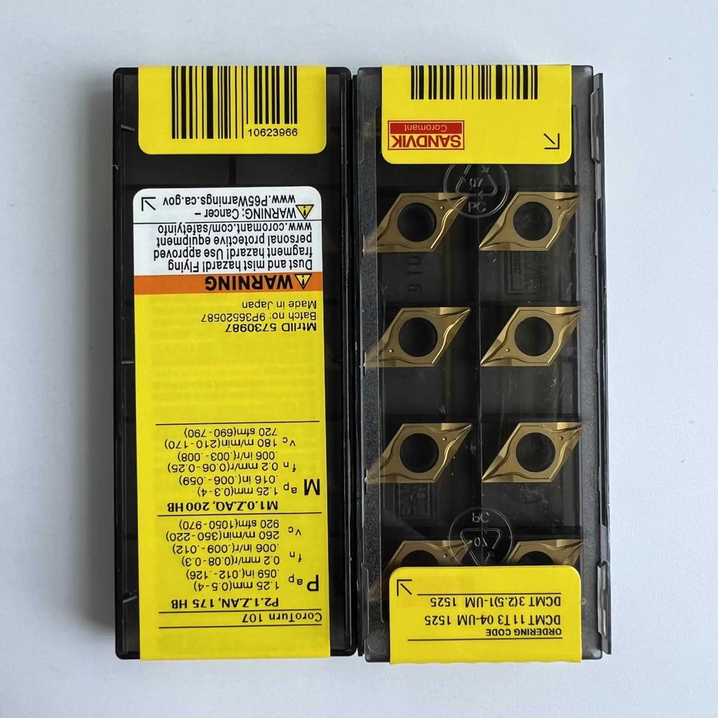 Original Sandvik / DCMT11T304-UM 1525  / CNC lathe carbide blade 10 Pcs
