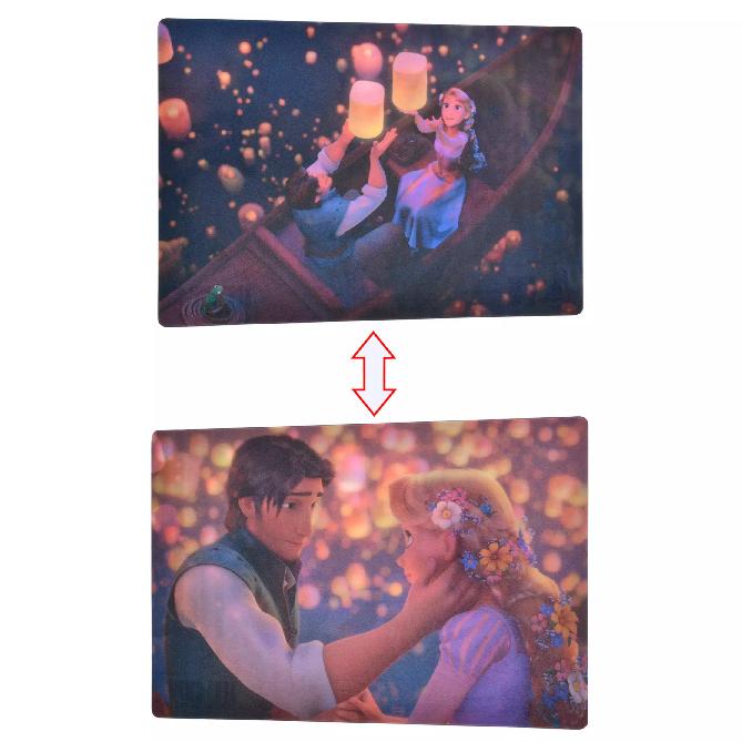 

Дисней Рапунцель и Флинн Райдер, Паскаль Открытка Каноэ Лентикулярная Япония НОВАЯ