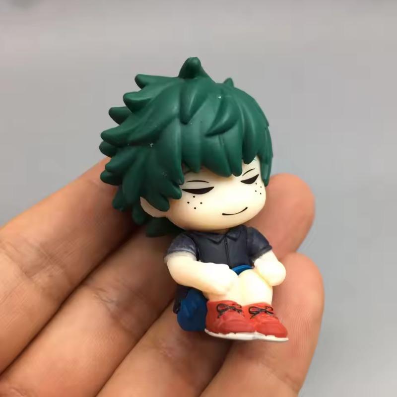 MHA Anime Figur Todoroki Shouto Uraraka Ochako Mini Actionfigur Q Version Puppe PVC Modell Spielzeug Sammlung Statue Kinder Geschenk