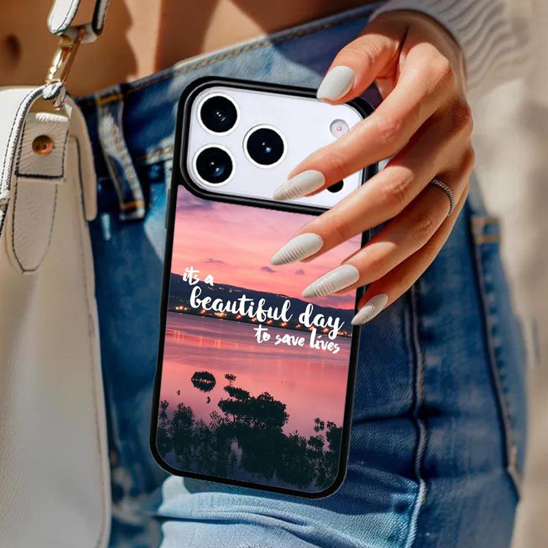 Greys Anatomy TV Quotes Soft Phone Case For iPhone 17 Air 14 15 13 12 Max Cover For Apple 14 15 16 16e 11 Pro Max Plus
