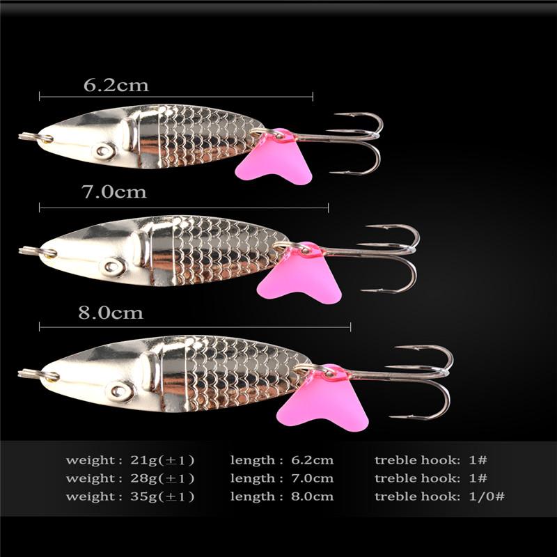 1 stykke langkast bionisk spinnerbait med 2 paljetter - Perfekt for ferskvanns- og saltvannsfiske - Forbedre fangsten din med bionisk teknologi!