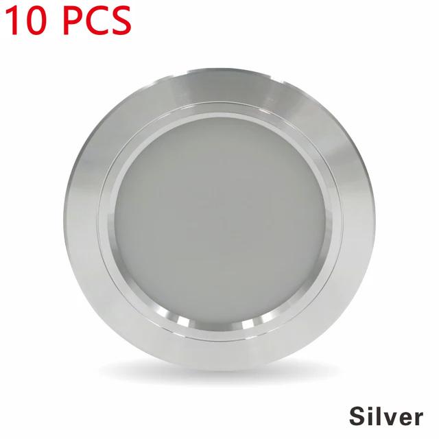 10Pcs High Brightness Round Recessed Ceiling LED Spot 220V 5W 9W 12W15W 18W Commercial Indoor Bedroom Recessed Ceiling Downlight