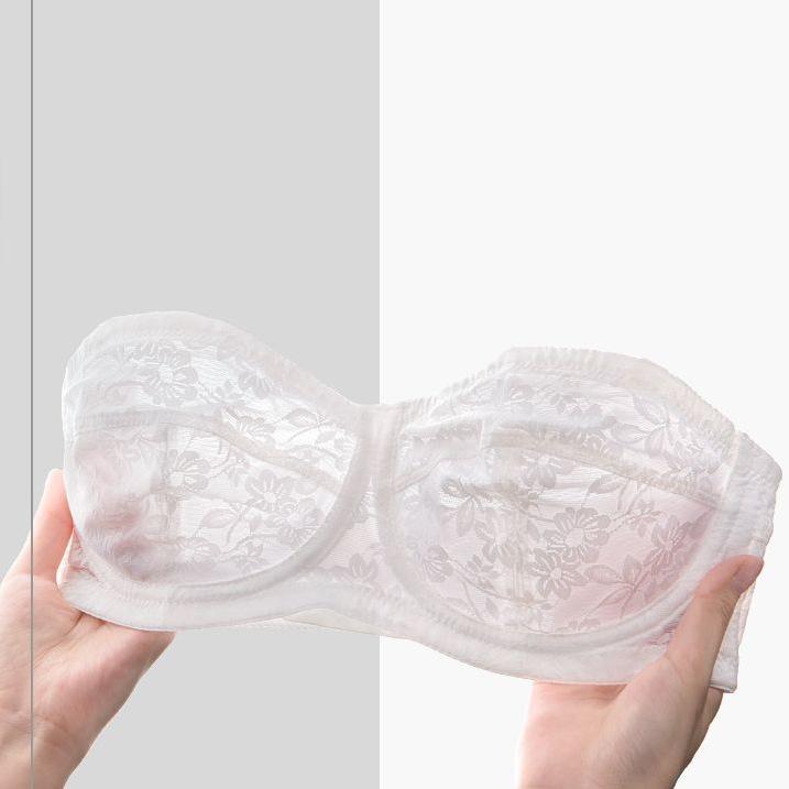 Trägerlose Unterwäsche, BHs für Frauen mit großen Brüsten, Brustband-Tops, große Größen, rutschfest und gegen Durchhängen, ultradünn für den Sommer