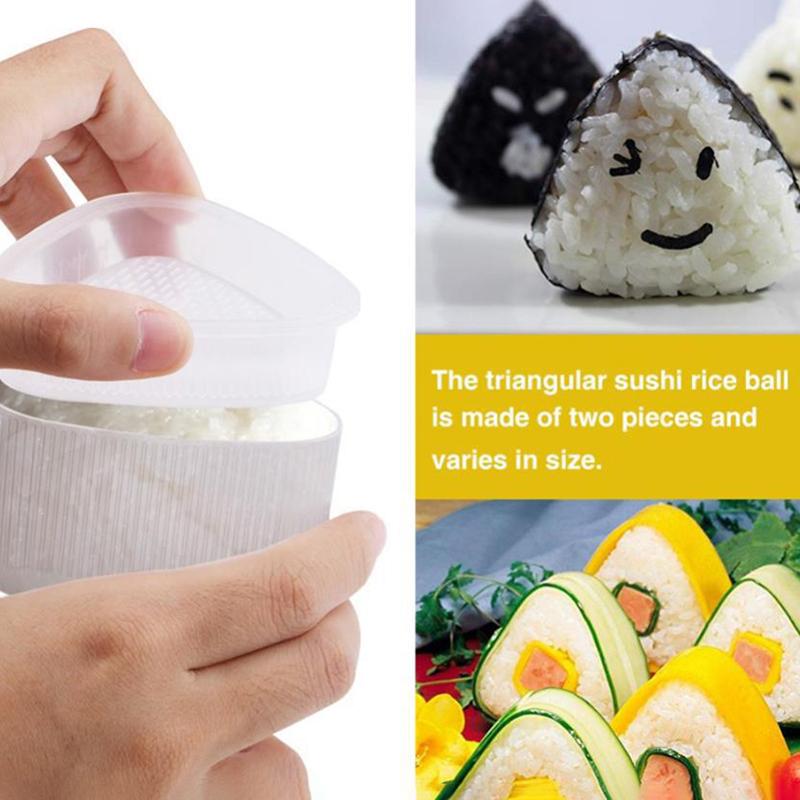2Pcs Diy Sushi Mold Onigiri Rice Ball Food Press Form Sushi Mold Diy Tool Mold