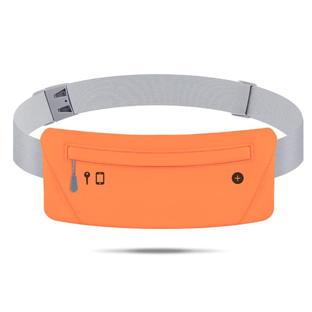 

Ультратонкая спортивная мобильная поясная сумка, плотно прилегающая спортивная сумка для телефона, поясная сумка для бега, для езды на открытом воздухе оранжевый