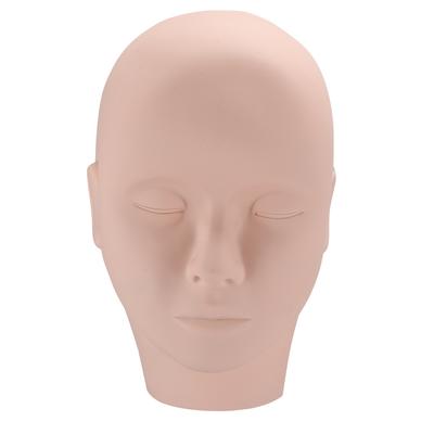 Silicone Half Head Mannequin Tattoo Eyelash Grafting Makeup Painting Practice Skin