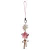 Cherry Blossom Glitter Star Phone Lanyard Strap Cute Keychain for Girls Phone Charm Gift