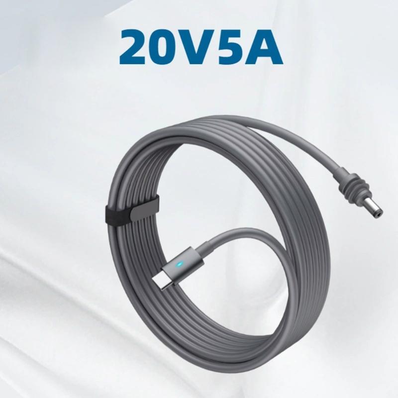 Powerful PD100W Fast Charge Cable 300/500CM Length Waterproof Replacement For Portable Satellite Systems