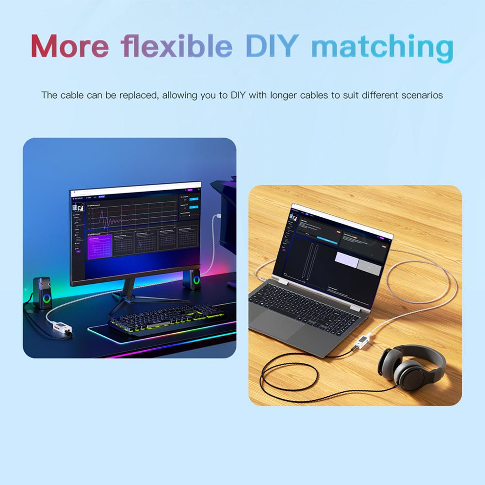 KEYSION Dongle Type C USB DAC AMP Audio HiFi Decoder Headphone Amplifier 2*CS43198 2*SGM8262 Chip 768kHz DSD256 3.5/4.4mm Output