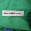VIKAGAZINSKAYA Stand collar cocoon skirt shirt dress dress 34 multicolorUsed