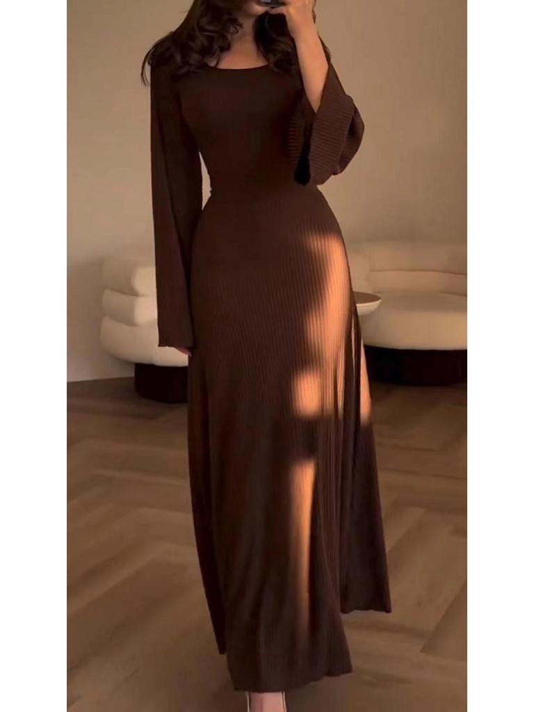 Women's 2024 Spring/Autumn Long-Sleeve Loose Casual Professional Dress