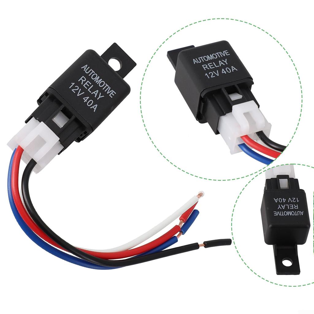 1*Cable Cable Car Relay 1*Car Relay 1pc Black Cable