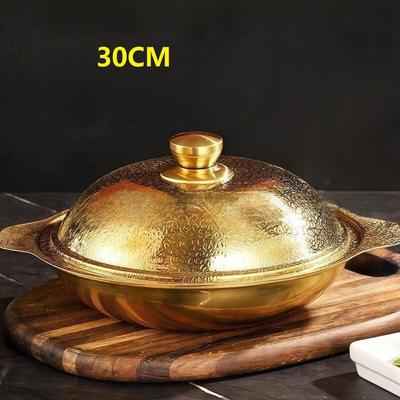 Snowflake Hammered Non-stick Stainless Steel Casserole Pot