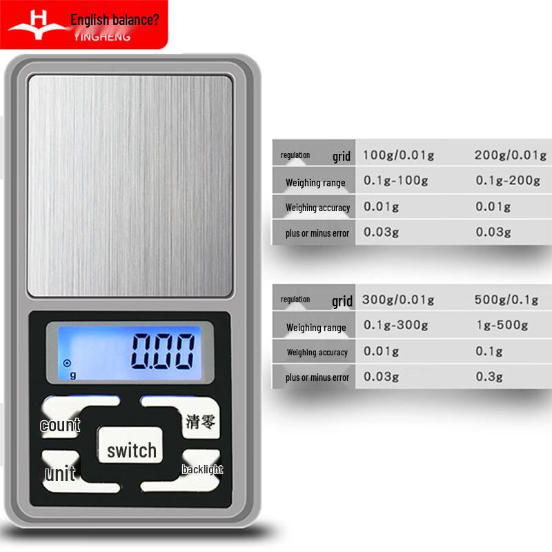 Yingheng Hochpräzisions-Digitalwaage (CN-Version)