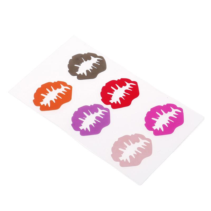 6/12pcs Wine Glass Marker Wine Charms Glasses Identifier Marker Cups Glasses Markers Silicone Glass Tongue Shape Glasses Tags