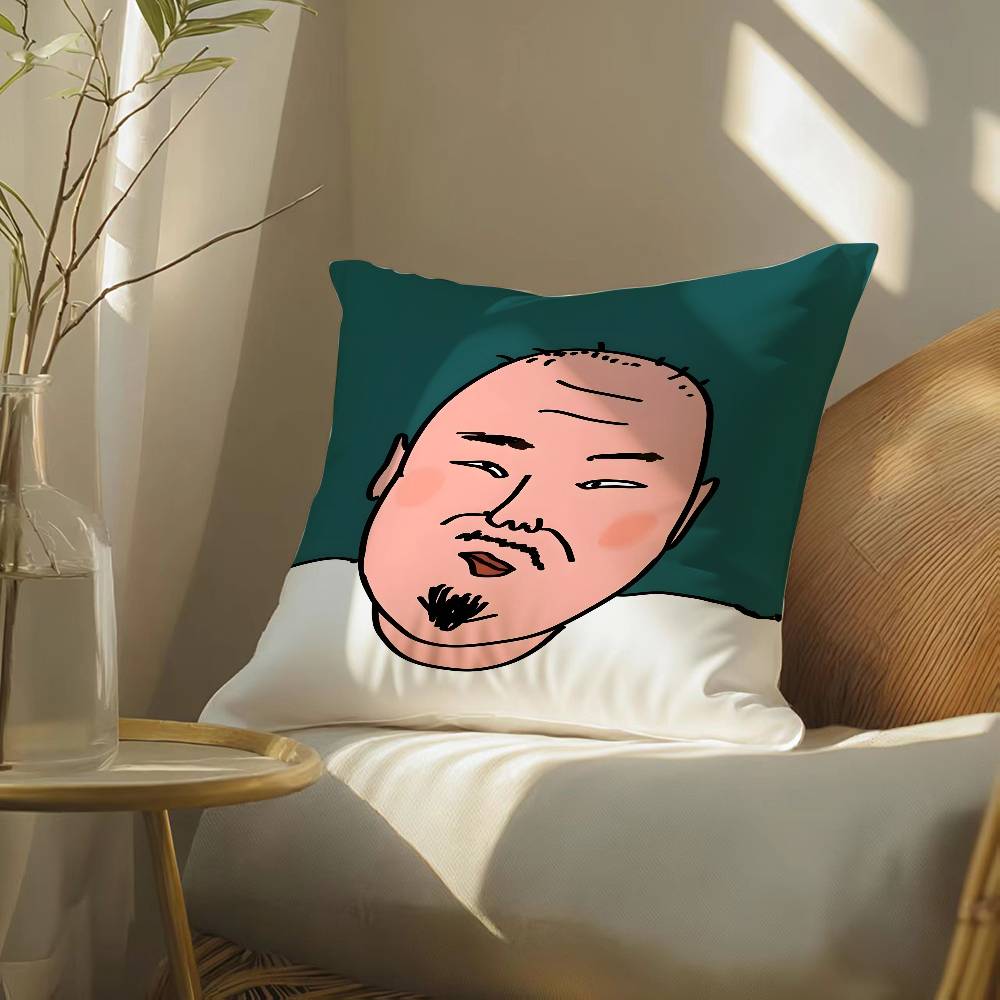Funny Funny Characters Pillow Case Silky elegant Comfort Sofa Bed Invisible zipper Beach pillowcase