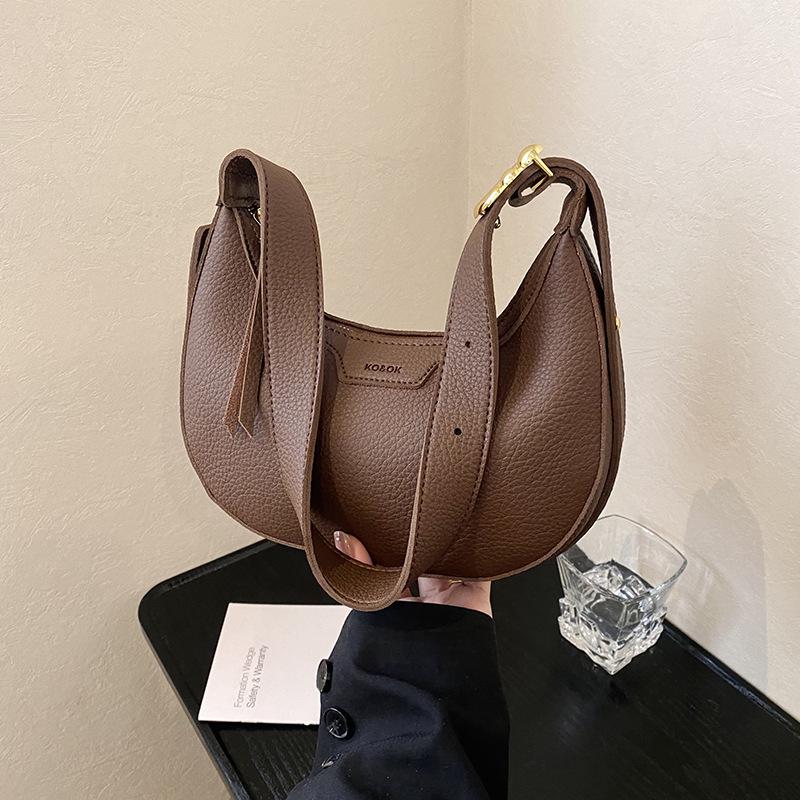 

Niche High-End Women s Versatile Crescent Crossbody Bag - 2025 Early Spring Casual Shoulder & Underarm Bag 24.5*7.5*20 cm кофейный