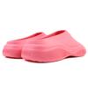 Pristine PRADA Slip-on Triangle Logo Rubber Sandals and Mules Pink 36 1S811M Used