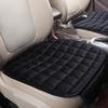 Three-Piece Winter Car Seat Cushion Set - Plush, Warm Cotton Backrest Pad