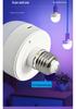 Bombilla LED RGB Recargable E26: 15 Colores, Control Remoto, Regulable, Succión Magnética, Ideal para Lámparas de Pared y Mesa.