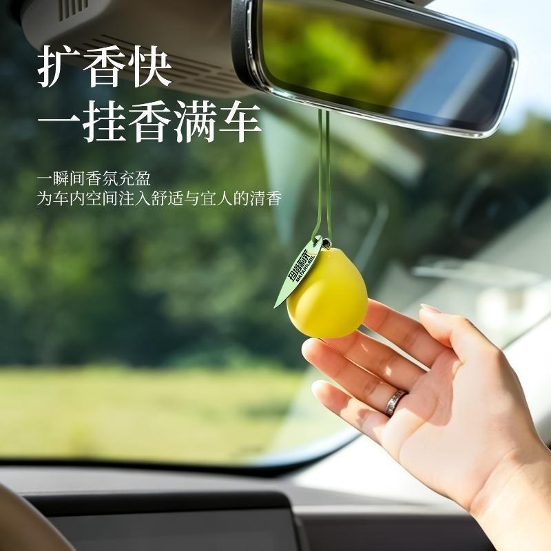 Car Hanging Air Freshener Soft Pomelo Scent No Residue Odor Remover for Car Styling Bedroom Closet