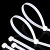 100Pcs Self-Locking Plastic Nylon Cable Tie White 4x300 Fastening Ring Loop Wrap Strap Zip Organiser 3x200MM Industrial Set