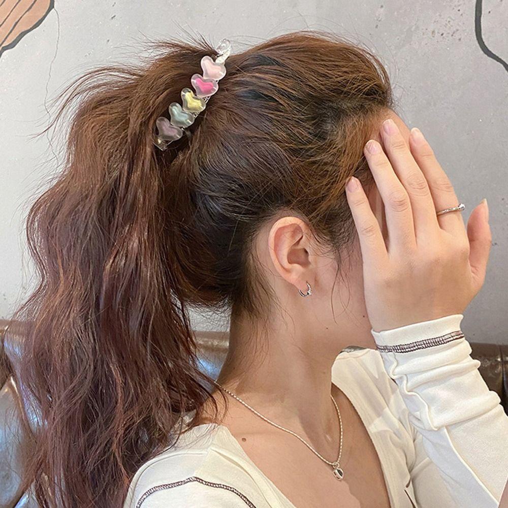 Colorful Hair Clips Frosted Banana Clip Vertical Clip Large Banana Hair Clips  Girl