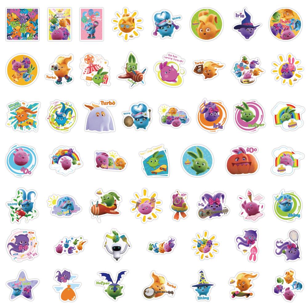 50 New Cartoons Sunny Bunnies Sunny Bunnies Graffiti Stickers Helmet Mobile Ticket Stickers