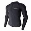 Heren UPF 50 Rash Guard Lange Mouw Zwemshirt Met Rits Korte Broek Of Lange Broek Sneldrogend Snorkelen Surfen Duiken Pak