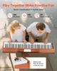 Weighted Digital Piano, 88 Keys Fully Weighted, Electric Piano Keyboard with Sheet Music Stand, Triple Pedal, Power Adapter, 280 Tones, Support