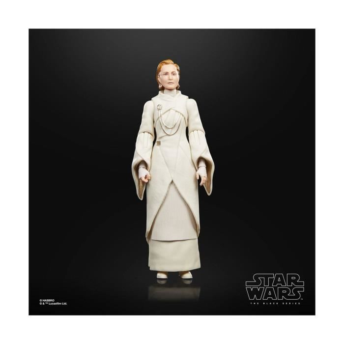 Figurine senator mon mothma 15 cm - hasbro - star wars - black series - blanc