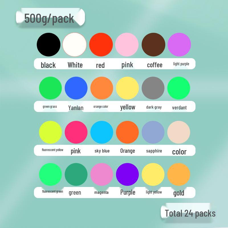 500g Weißer Kinder-Weltraumknete - Leicht, Großpackung für den Kindergarten