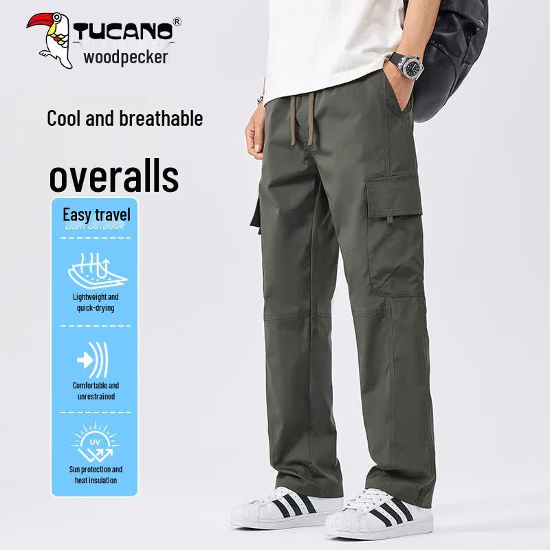 

TUCANO Men s Summer Ice-Feel Quick-Dry Straight Casual Pants 2XL