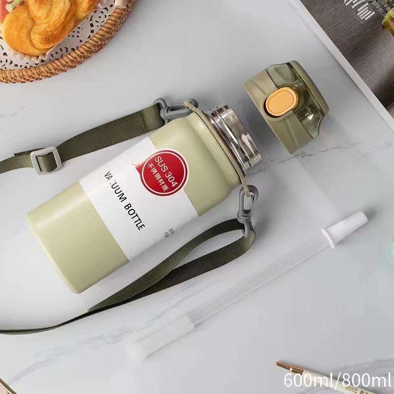 Thermos Cup 600ml Vacuum Flasks Portable Stainless Steel Thermos Cup Water Bottle Travel Tea Mug Office Thermos Cup