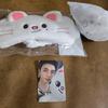 [USED] Official Stray Kids Han Eye Mask Silver Key Ring Trading Card