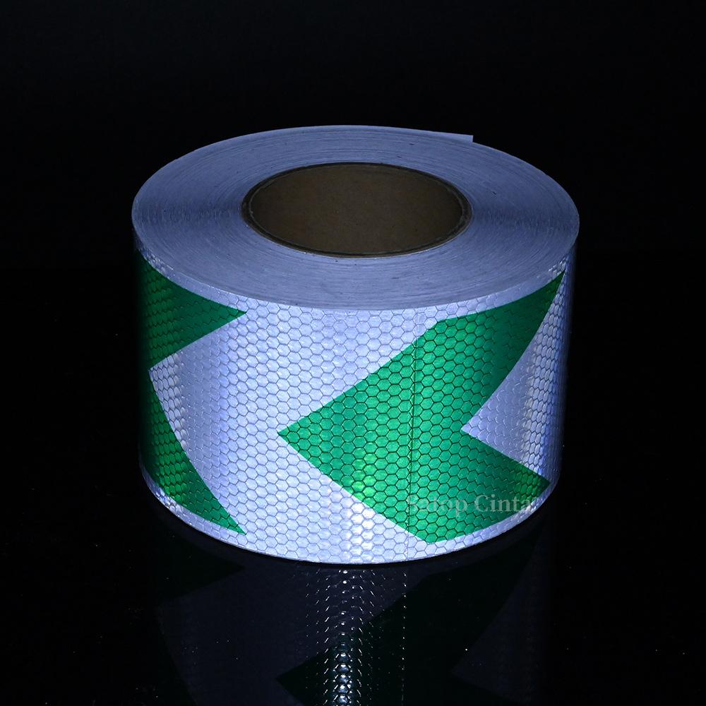 10CMX10M Høylys PVC Reflekstape Sikkerhetsvarsel Reflektor For Ting Vanntett Selvklebende Veiledningsskilt Refleksklistremerker