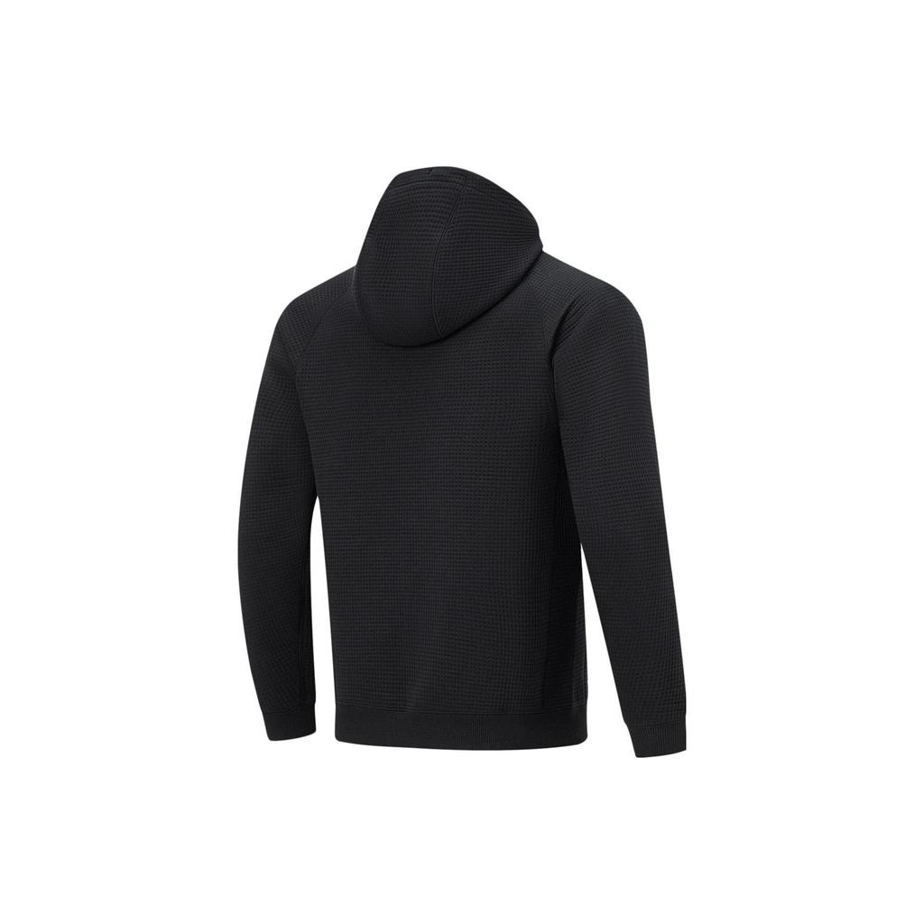 Li-Ning Men's CBA Basketball Fleece Pullover Hoodie Black AWDT865-1
