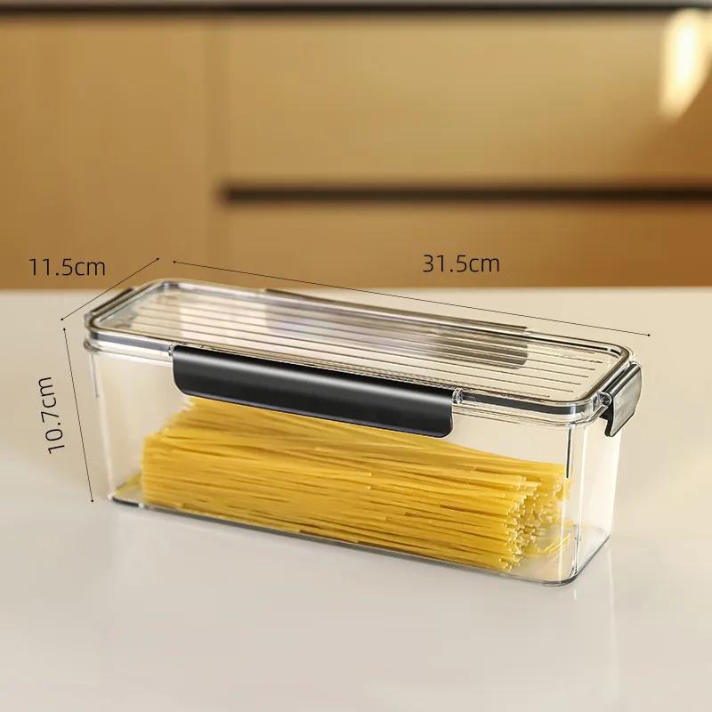 Noodle Storage Box Food Grade Storage Container Canned Spaghetti Hanging Noodles Box Sealed Jar For Whole Grains And Cereals YLE606