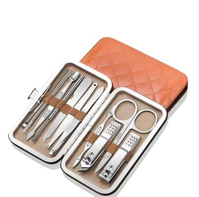 Set Tagliaunghie, Set Completo, Scatola, Pinze, Strumenti per Piedi, Cucchiaini per Pulizia Orecchie, Forbici, Coltelli