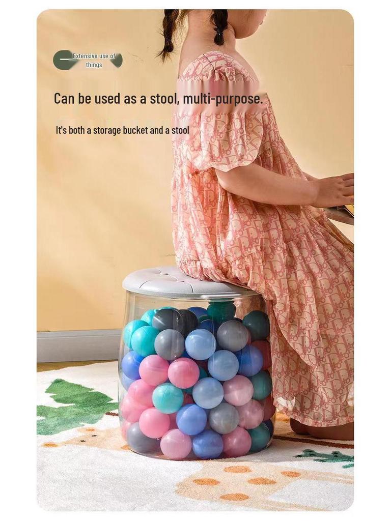 Children's Stackable Toy and Doll Storage Stool